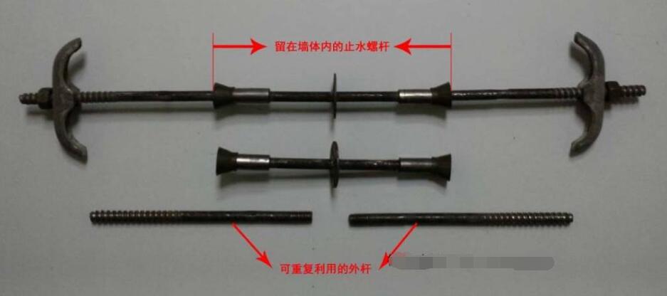 新型三段式止水螺桿使用中如何支模板？(圖1)